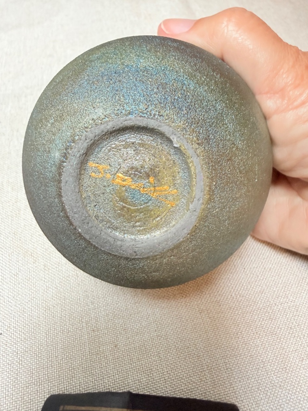 Raku Pottery Dragonfly Dream Catcher Jar Signed Jeremy Dillon With Insert - Picture 8 of 13